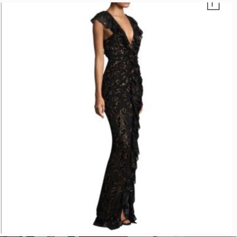 Alice McCall Off Duty Dress in Black & Gold
